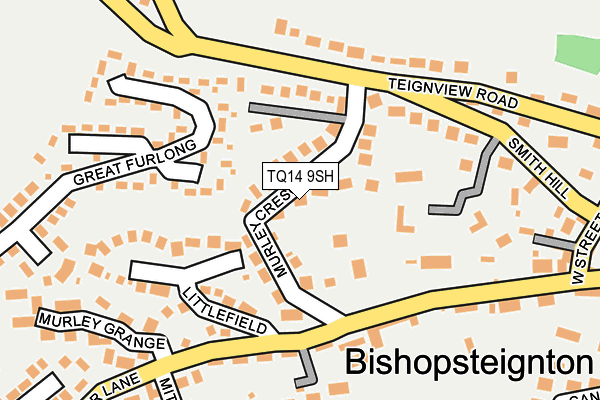 TQ14 9SH map - OS OpenMap – Local (Ordnance Survey) TQ14 9SH map - OS OpenMap – Local (Ordnance Survey)