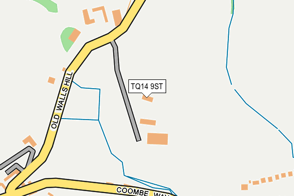 TQ14 9ST map - OS OpenMap – Local (Ordnance Survey) TQ14 9ST map - OS OpenMap – Local (Ordnance Survey)