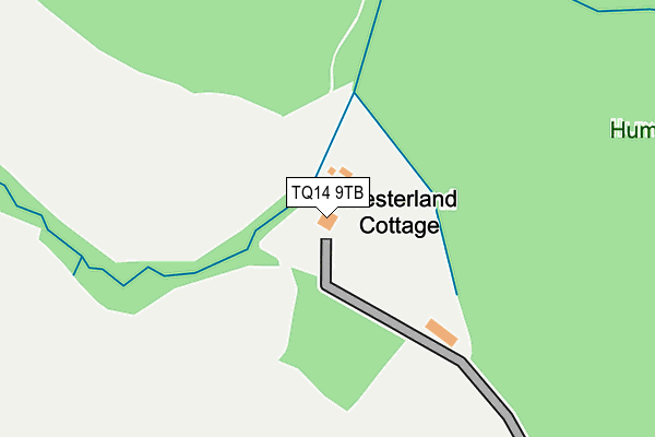 TQ14 9TB map - OS OpenMap – Local (Ordnance Survey) TQ14 9TB map - OS OpenMap – Local (Ordnance Survey)