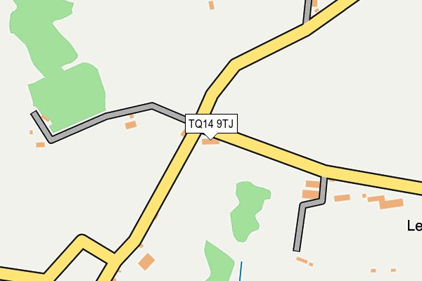 TQ14 9TJ map - OS OpenMap – Local (Ordnance Survey) TQ14 9TJ map - OS OpenMap – Local (Ordnance Survey)