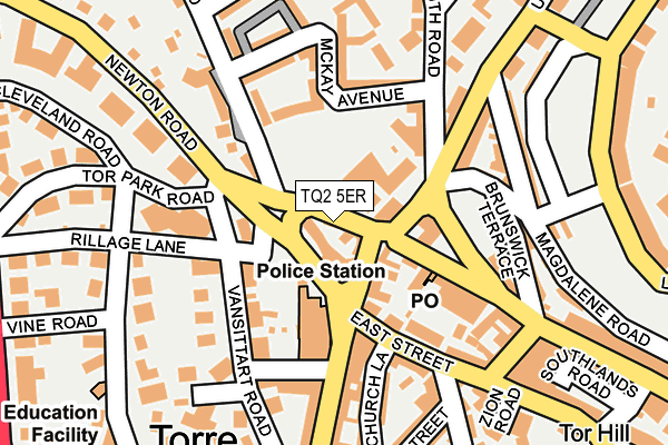 TQ2 5ER map - OS OpenMap – Local (Ordnance Survey) TQ2 5ER map - OS OpenMap – Local (Ordnance Survey)