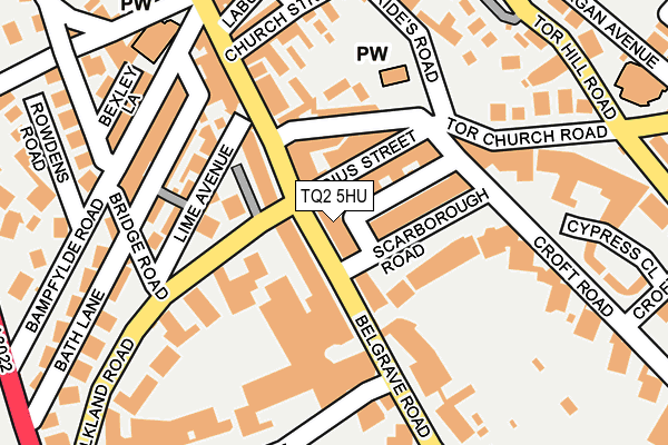 TQ2 5HU map - OS OpenMap – Local (Ordnance Survey) TQ2 5HU map - OS OpenMap – Local (Ordnance Survey)