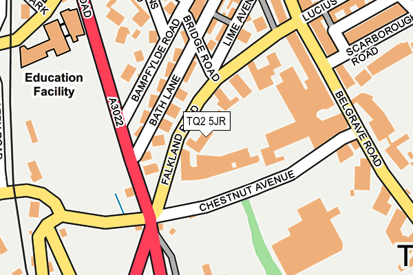 TQ2 5JR map - OS OpenMap – Local (Ordnance Survey) TQ2 5JR map - OS OpenMap – Local (Ordnance Survey)
