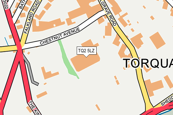 TQ2 5LZ map - OS OpenMap – Local (Ordnance Survey) TQ2 5LZ map - OS OpenMap – Local (Ordnance Survey)