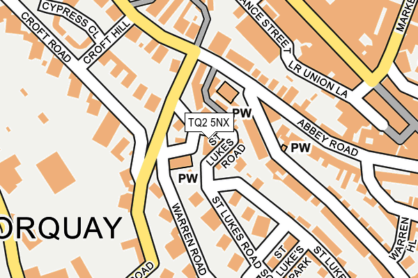 TQ2 5NX map - OS OpenMap – Local (Ordnance Survey) TQ2 5NX map - OS OpenMap – Local (Ordnance Survey)
