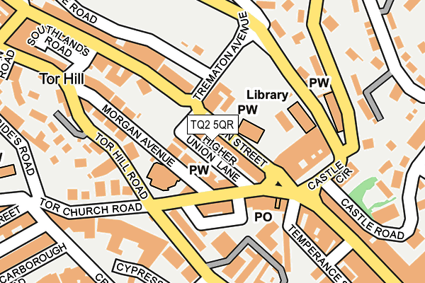 TQ2 5QR map - OS OpenMap – Local (Ordnance Survey) TQ2 5QR map - OS OpenMap – Local (Ordnance Survey)