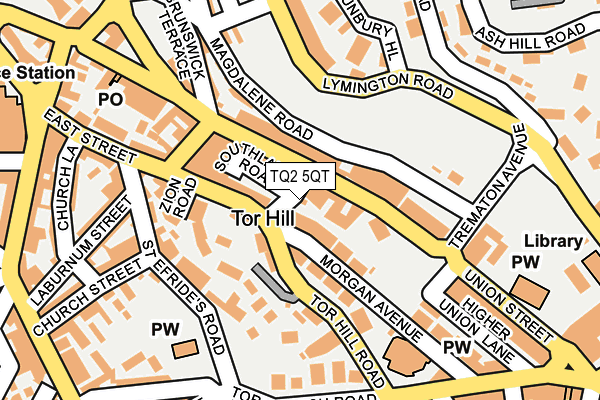 TQ2 5QT map - OS OpenMap – Local (Ordnance Survey) TQ2 5QT map - OS OpenMap – Local (Ordnance Survey)