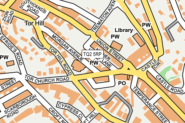 TQ2 5RP map - OS OpenMap – Local (Ordnance Survey) TQ2 5RP map - OS OpenMap – Local (Ordnance Survey)
