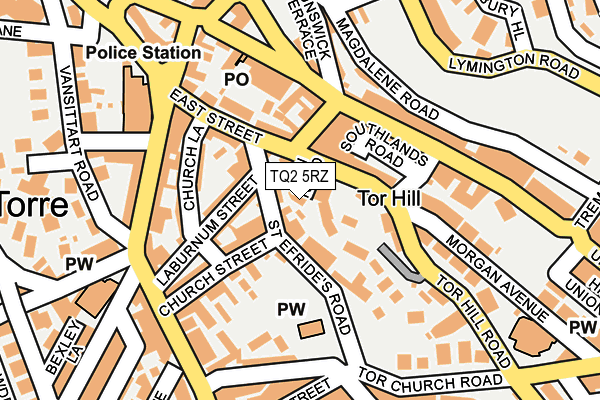TQ2 5RZ map - OS OpenMap – Local (Ordnance Survey) TQ2 5RZ map - OS OpenMap – Local (Ordnance Survey)