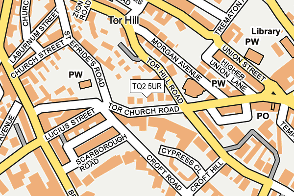 TQ2 5UR map - OS OpenMap – Local (Ordnance Survey) TQ2 5UR map - OS OpenMap – Local (Ordnance Survey)