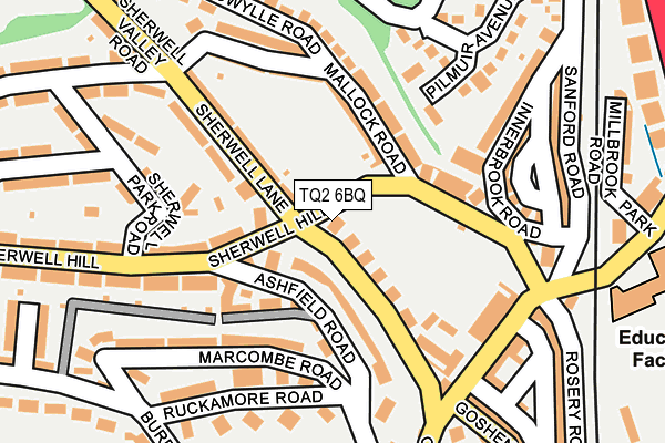 TQ2 6BQ map - OS OpenMap – Local (Ordnance Survey) TQ2 6BQ map - OS OpenMap – Local (Ordnance Survey)