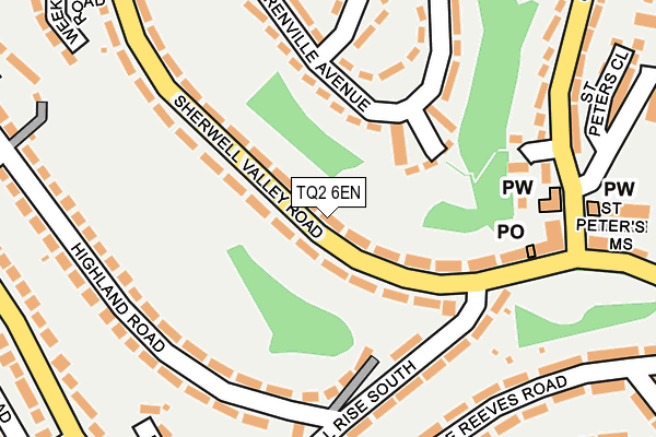 TQ2 6EN map - OS OpenMap – Local (Ordnance Survey) TQ2 6EN map - OS OpenMap – Local (Ordnance Survey)