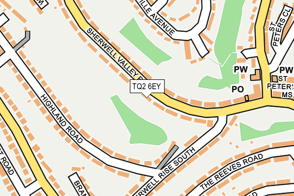TQ2 6EY map - OS OpenMap – Local (Ordnance Survey) TQ2 6EY map - OS OpenMap – Local (Ordnance Survey)