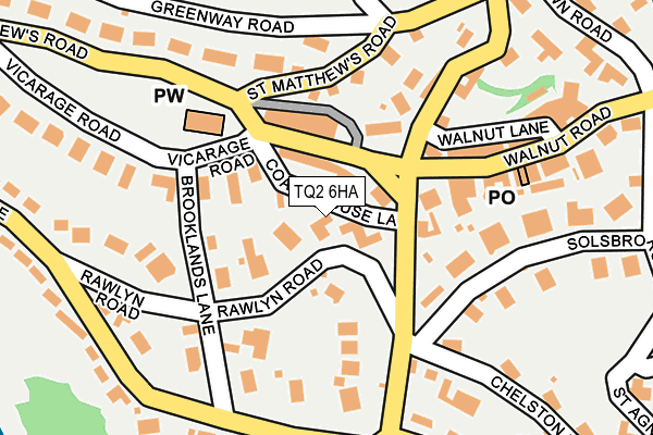 TQ2 6HA map - OS OpenMap – Local (Ordnance Survey) TQ2 6HA map - OS OpenMap – Local (Ordnance Survey)