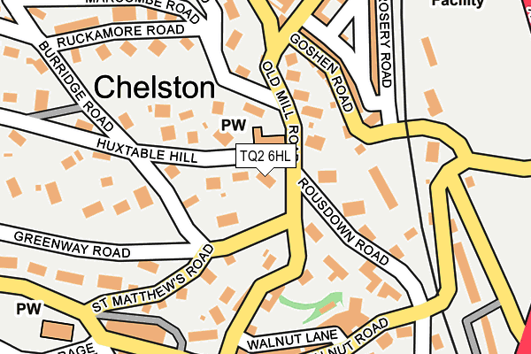 TQ2 6HL map - OS OpenMap – Local (Ordnance Survey) TQ2 6HL map - OS OpenMap – Local (Ordnance Survey)