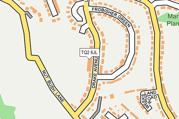 TQ2 6JL map - OS OpenMap – Local (Ordnance Survey) TQ2 6JL map - OS OpenMap – Local (Ordnance Survey)