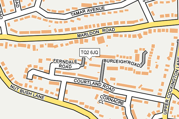 TQ2 6JQ map - OS OpenMap – Local (Ordnance Survey) TQ2 6JQ map - OS OpenMap – Local (Ordnance Survey)