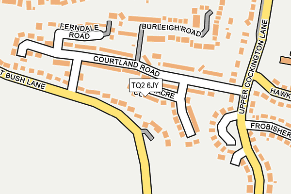 TQ2 6JY map - OS OpenMap – Local (Ordnance Survey) TQ2 6JY map - OS OpenMap – Local (Ordnance Survey)