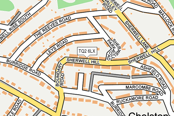TQ2 6LX map - OS OpenMap – Local (Ordnance Survey) TQ2 6LX map - OS OpenMap – Local (Ordnance Survey)