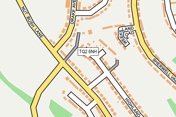 TQ2 6NH map - OS OpenMap – Local (Ordnance Survey) TQ2 6NH map - OS OpenMap – Local (Ordnance Survey)