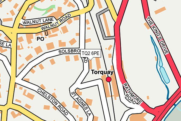 TQ2 6PE map - OS OpenMap – Local (Ordnance Survey) TQ2 6PE map - OS OpenMap – Local (Ordnance Survey)