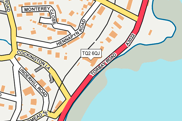 TQ2 6QJ map - OS OpenMap – Local (Ordnance Survey) TQ2 6QJ map - OS OpenMap – Local (Ordnance Survey)