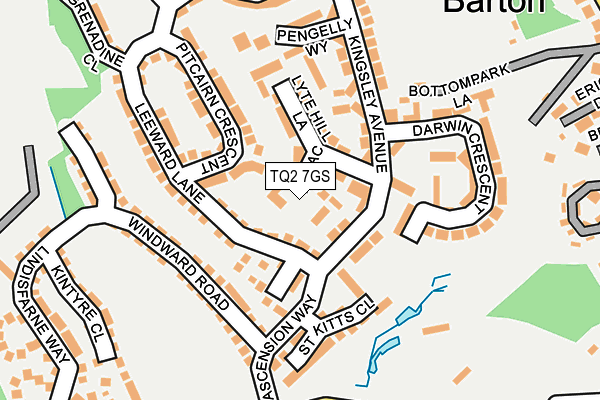 TQ2 7GS map - OS OpenMap – Local (Ordnance Survey) TQ2 7GS map - OS OpenMap – Local (Ordnance Survey)