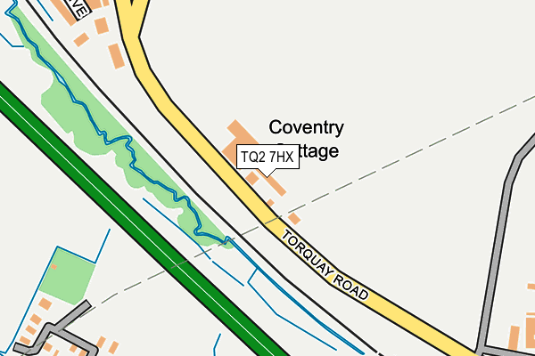 TQ2 7HX map - OS OpenMap – Local (Ordnance Survey) TQ2 7HX map - OS OpenMap – Local (Ordnance Survey)