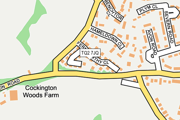 TQ2 7JQ map - OS OpenMap – Local (Ordnance Survey) TQ2 7JQ map - OS OpenMap – Local (Ordnance Survey)