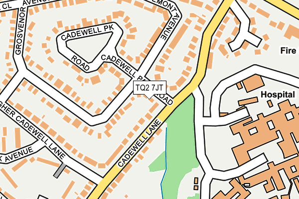 TQ2 7JT map - OS OpenMap – Local (Ordnance Survey) TQ2 7JT map - OS OpenMap – Local (Ordnance Survey)