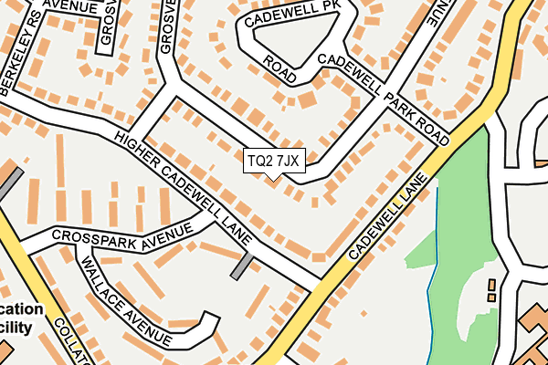 TQ2 7JX map - OS OpenMap – Local (Ordnance Survey) TQ2 7JX map - OS OpenMap – Local (Ordnance Survey)