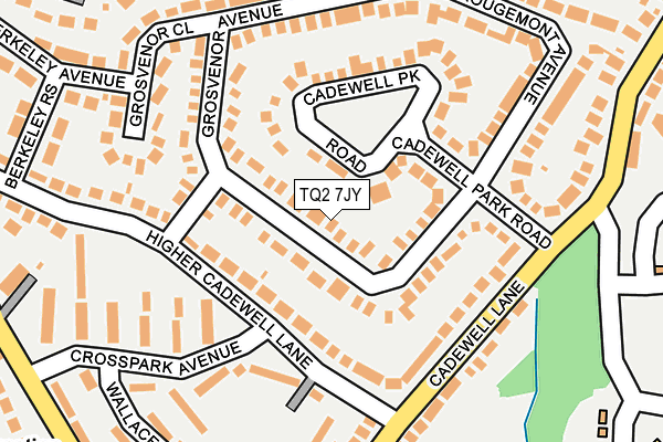 TQ2 7JY map - OS OpenMap – Local (Ordnance Survey) TQ2 7JY map - OS OpenMap – Local (Ordnance Survey)