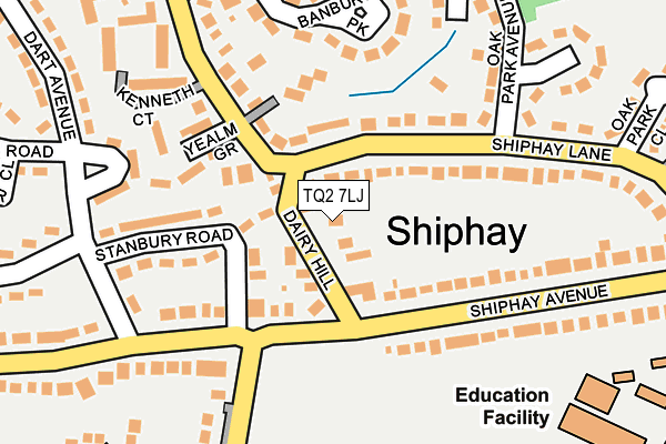 TQ2 7LJ map - OS OpenMap – Local (Ordnance Survey) TQ2 7LJ map - OS OpenMap – Local (Ordnance Survey)