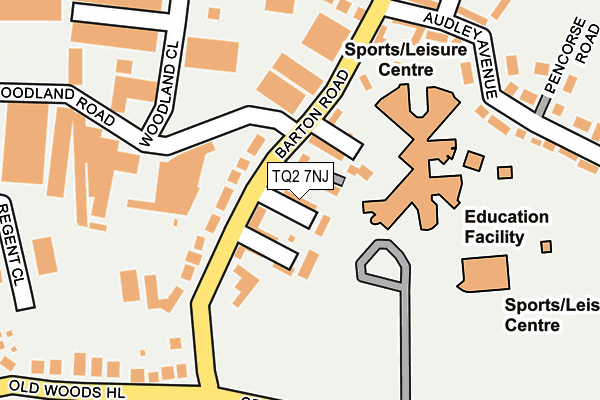 TQ2 7NJ map - OS OpenMap – Local (Ordnance Survey) TQ2 7NJ map - OS OpenMap – Local (Ordnance Survey)