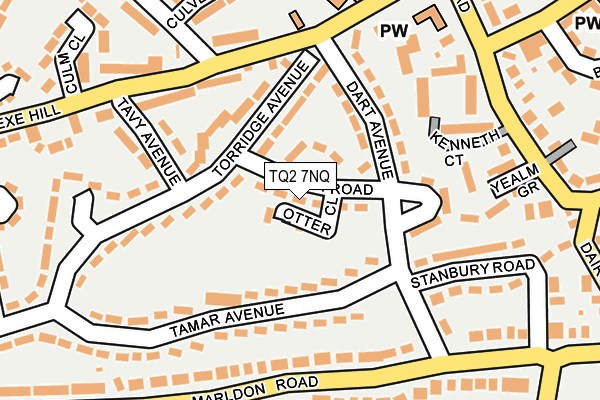 TQ2 7NQ map - OS OpenMap – Local (Ordnance Survey) TQ2 7NQ map - OS OpenMap – Local (Ordnance Survey)