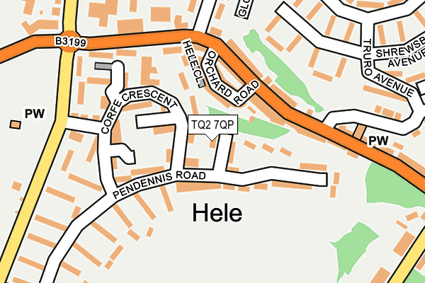 TQ2 7QP map - OS OpenMap – Local (Ordnance Survey) TQ2 7QP map - OS OpenMap – Local (Ordnance Survey)