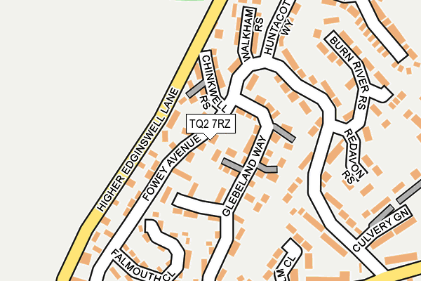 TQ2 7RZ map - OS OpenMap – Local (Ordnance Survey) TQ2 7RZ map - OS OpenMap – Local (Ordnance Survey)