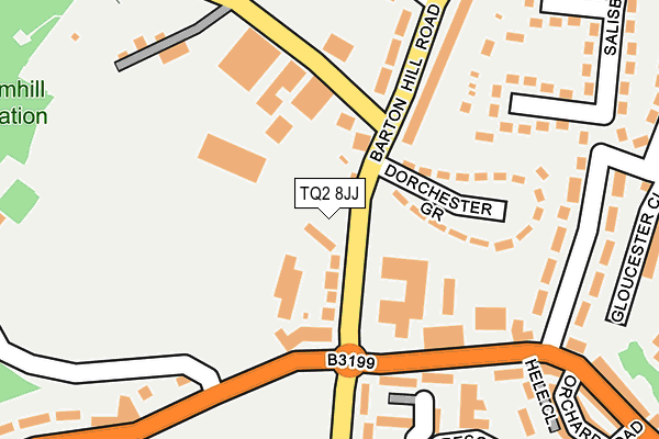 TQ2 8JJ map - OS OpenMap – Local (Ordnance Survey) TQ2 8JJ map - OS OpenMap – Local (Ordnance Survey)