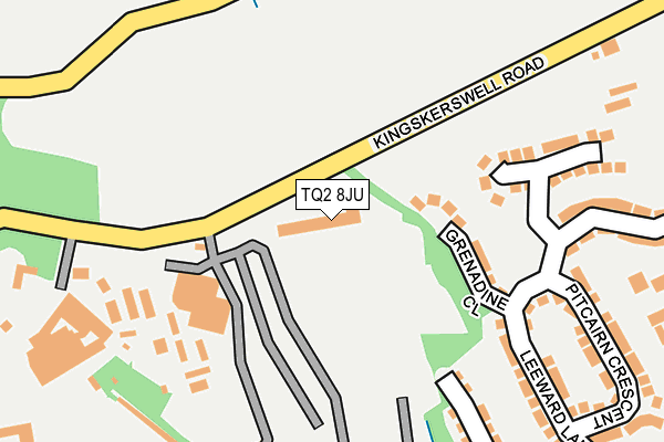 TQ2 8JU map - OS OpenMap – Local (Ordnance Survey) TQ2 8JU map - OS OpenMap – Local (Ordnance Survey)