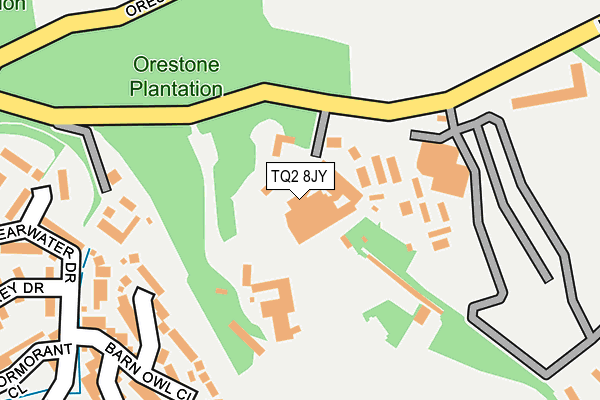 TQ2 8JY map - OS OpenMap – Local (Ordnance Survey) TQ2 8JY map - OS OpenMap – Local (Ordnance Survey)