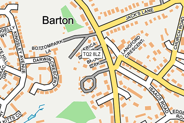 TQ2 8LZ map - OS OpenMap – Local (Ordnance Survey)