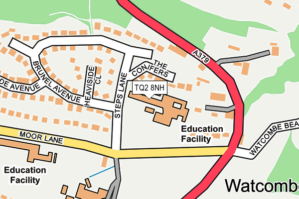 TQ2 8NH map - OS OpenMap – Local (Ordnance Survey) TQ2 8NH map - OS OpenMap – Local (Ordnance Survey)