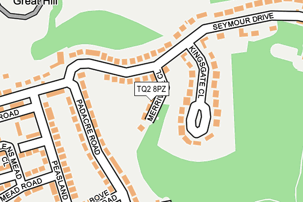 TQ2 8PZ map - OS OpenMap – Local (Ordnance Survey) TQ2 8PZ map - OS OpenMap – Local (Ordnance Survey)