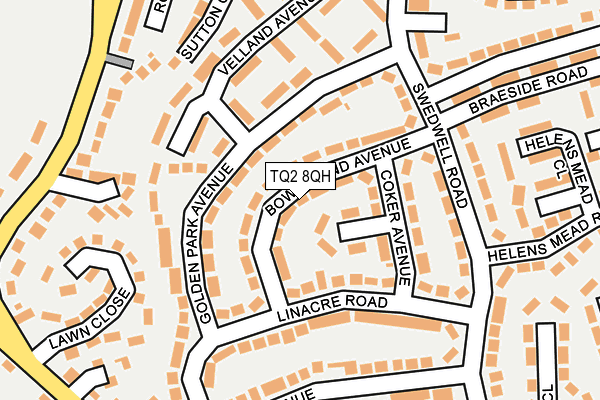 TQ2 8QH map - OS OpenMap – Local (Ordnance Survey) TQ2 8QH map - OS OpenMap – Local (Ordnance Survey)