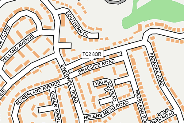 TQ2 8QR map - OS OpenMap – Local (Ordnance Survey) TQ2 8QR map - OS OpenMap – Local (Ordnance Survey)