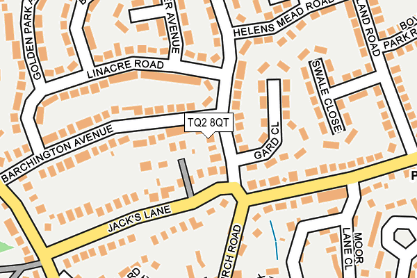 TQ2 8QT map - OS OpenMap – Local (Ordnance Survey) TQ2 8QT map - OS OpenMap – Local (Ordnance Survey)