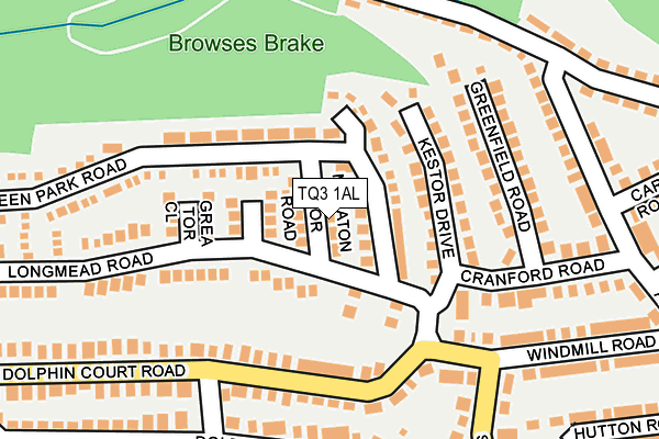 TQ3 1AL map - OS OpenMap – Local (Ordnance Survey) TQ3 1AL map - OS OpenMap – Local (Ordnance Survey)