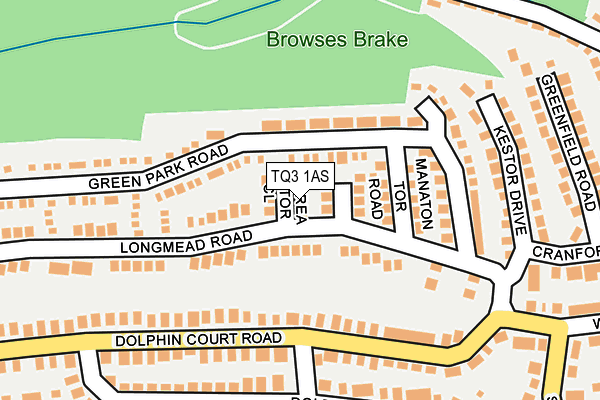 TQ3 1AS map - OS OpenMap – Local (Ordnance Survey) TQ3 1AS map - OS OpenMap – Local (Ordnance Survey)