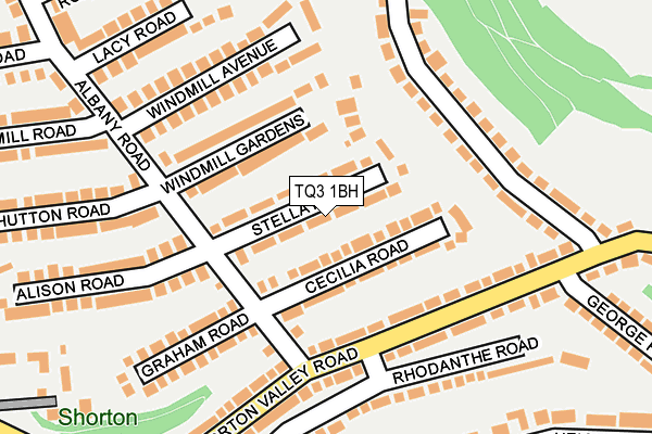 TQ3 1BH map - OS OpenMap – Local (Ordnance Survey)