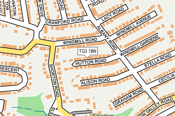 TQ3 1BN map - OS OpenMap – Local (Ordnance Survey) TQ3 1BN map - OS OpenMap – Local (Ordnance Survey)
